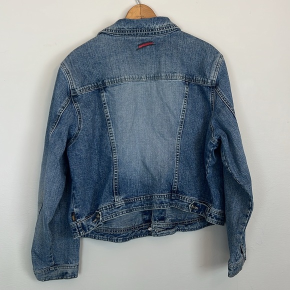 Y2K FUBU Blue Jean Jacket women’s size 2X - Picture 10 of 10